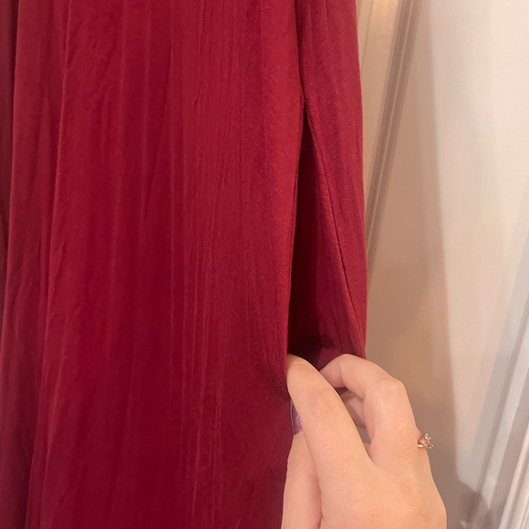 ⭐️SHEIN Deep Red Maxi Dress with Pockets - Picture 3 of 4